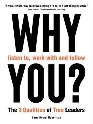 cover image of WHY listen to, work with and follow YOU?